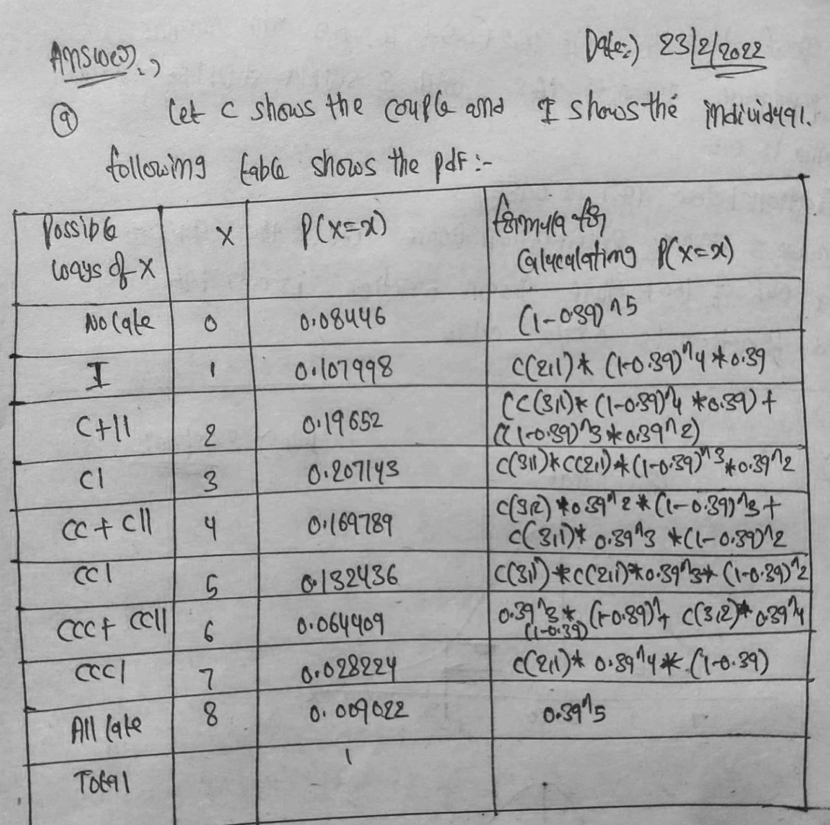 Probability homework question answer, step 1, image 1