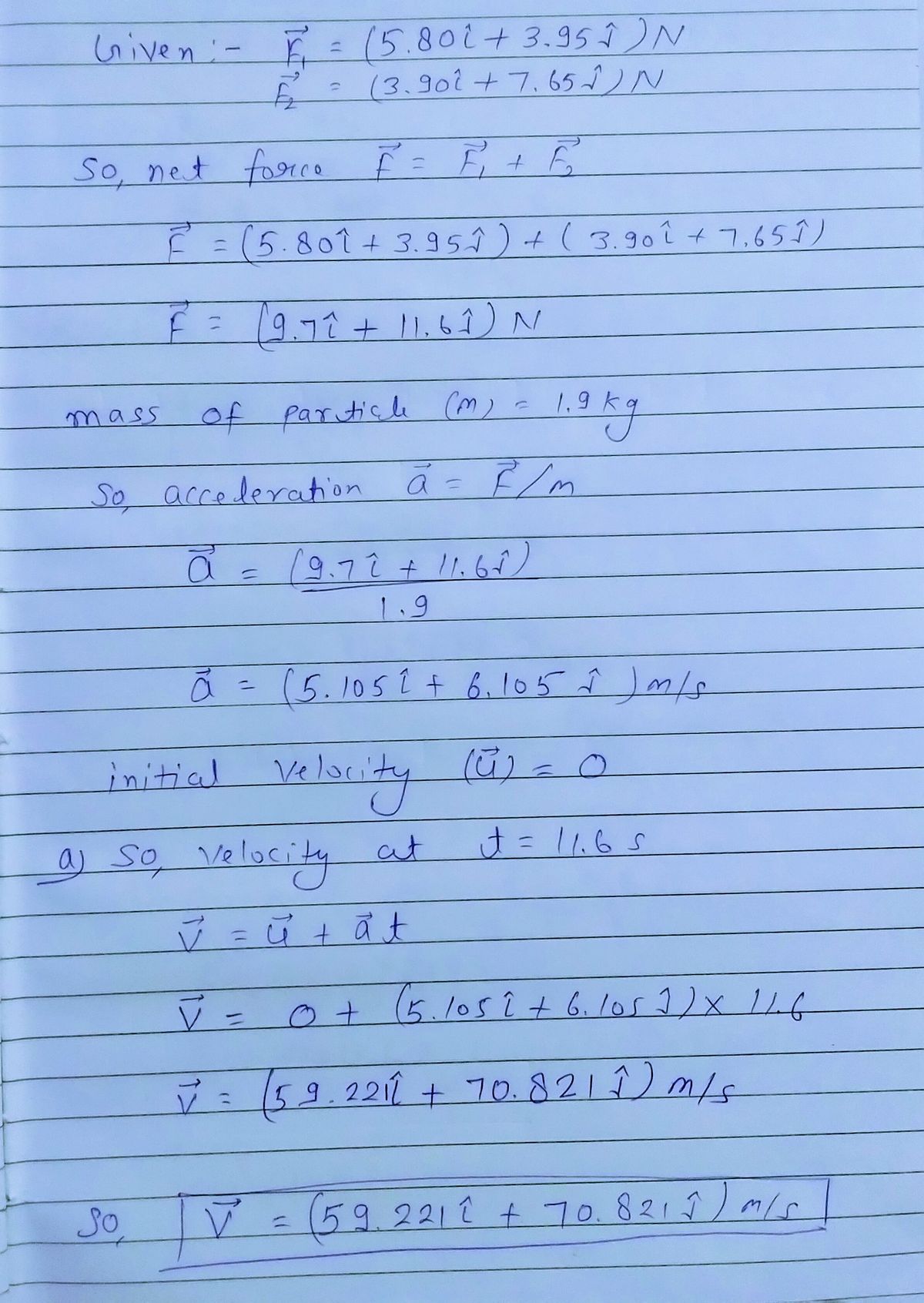 Physics homework question answer, step 1, image 1