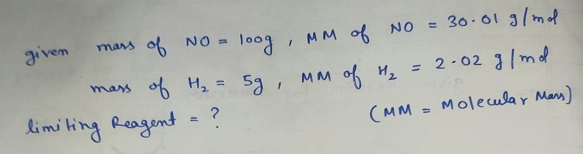 Chemistry homework question answer, step 1, image 1