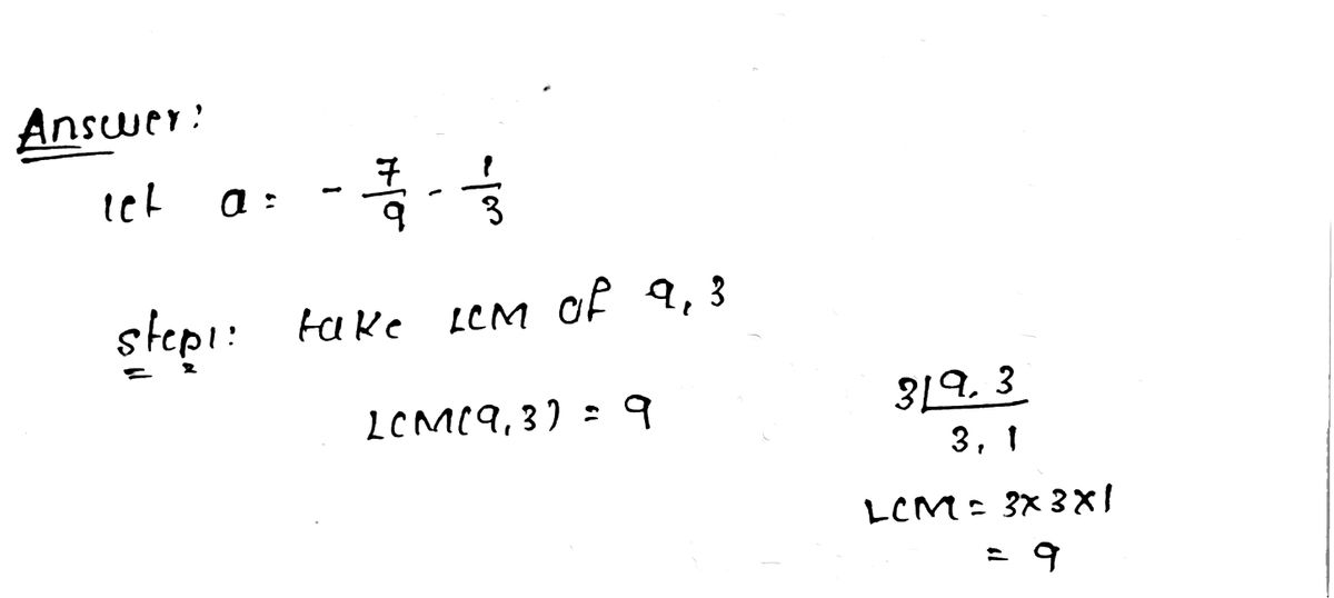 Algebra homework question answer, step 1, image 1