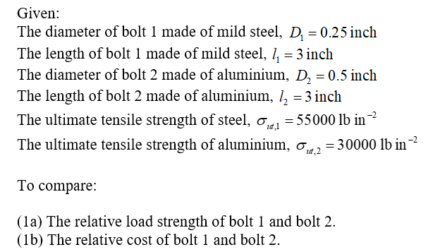 Mechanical Engineering homework question answer, step 1, image 1