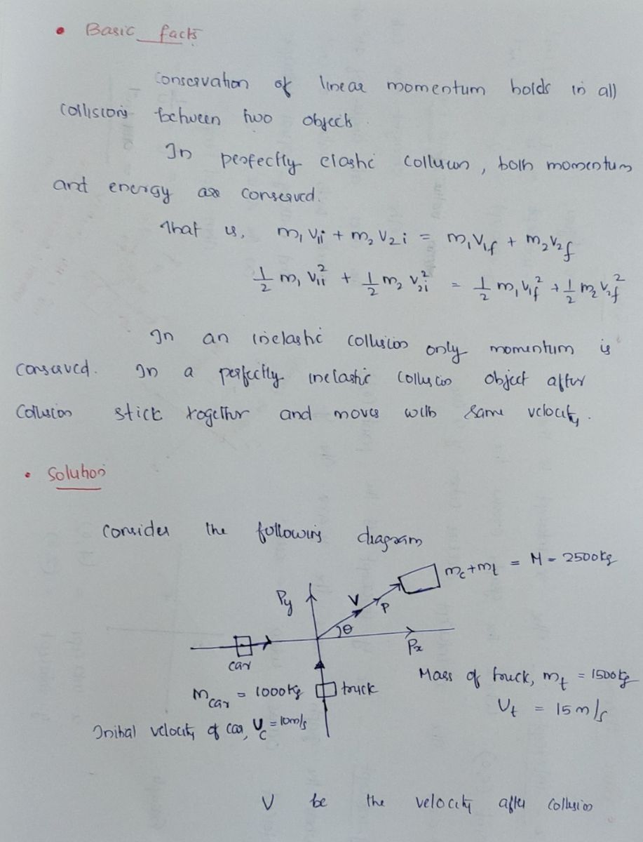 Physics homework question answer, step 1, image 1