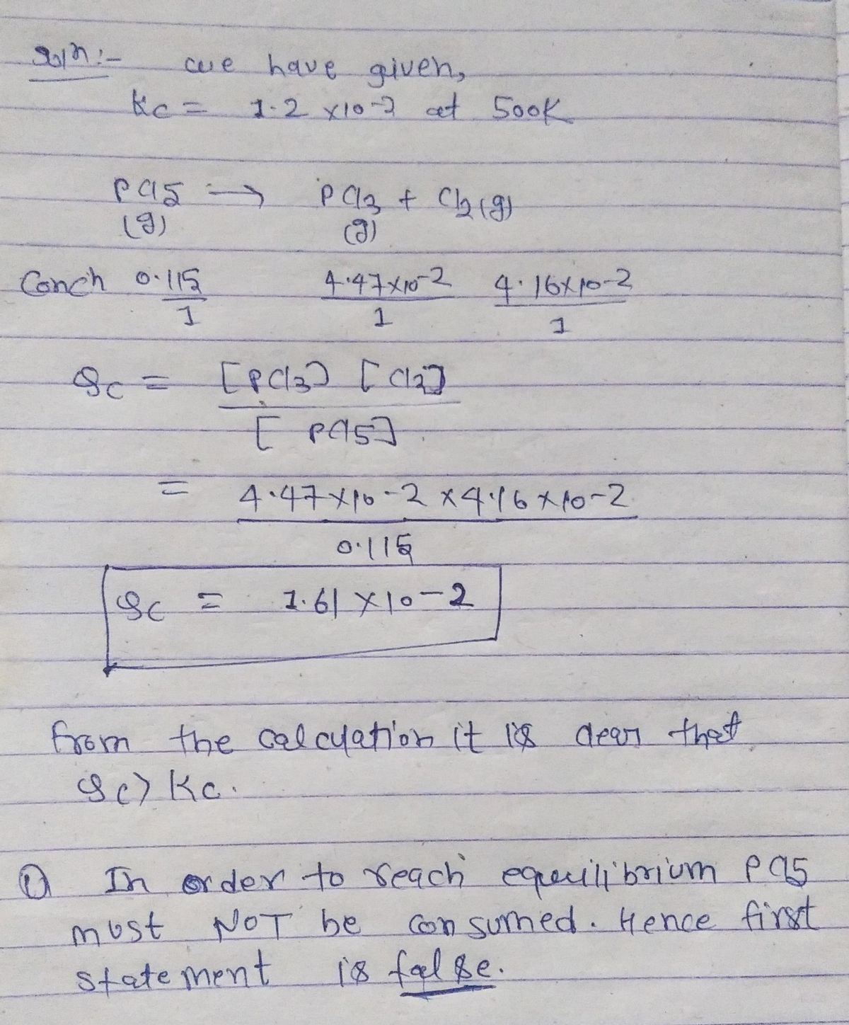 Chemistry homework question answer, step 1, image 1