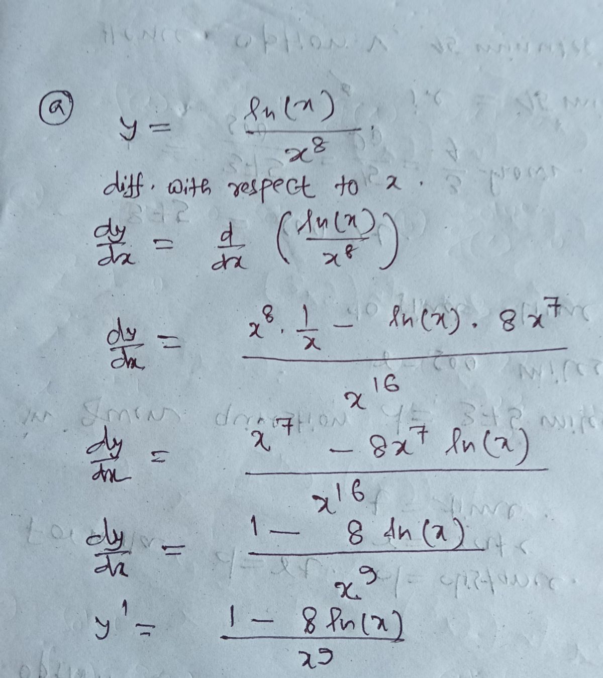 Calculus homework question answer, step 1, image 1