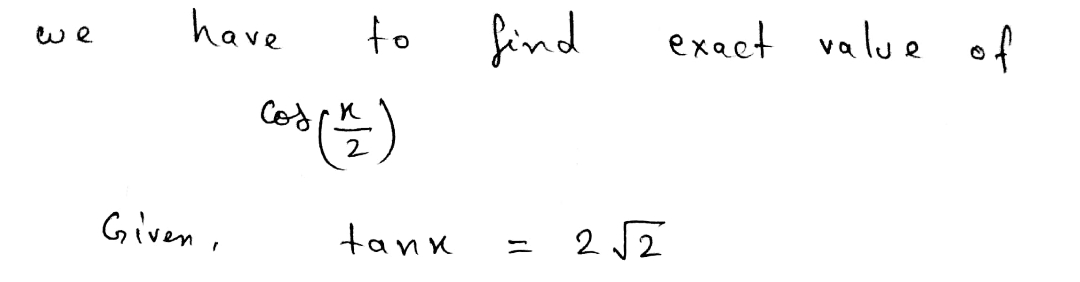 Trigonometry homework question answer, step 1, image 1