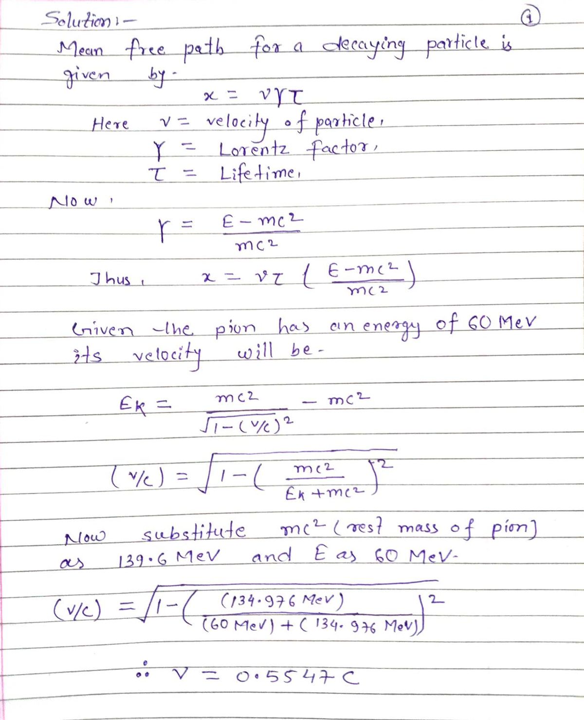 Physics homework question answer, step 1, image 1