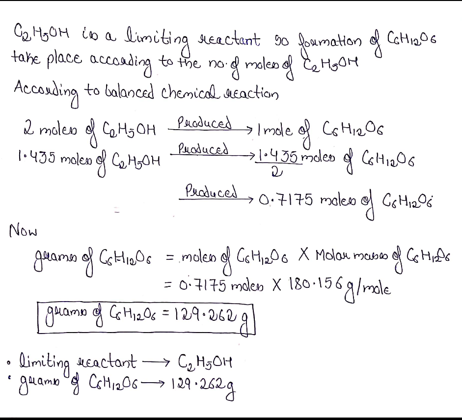 Answered Consider the chemical equation C2H5OH bartleby