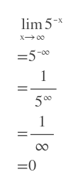 lim 5
=500
1
5 00
1
=0
