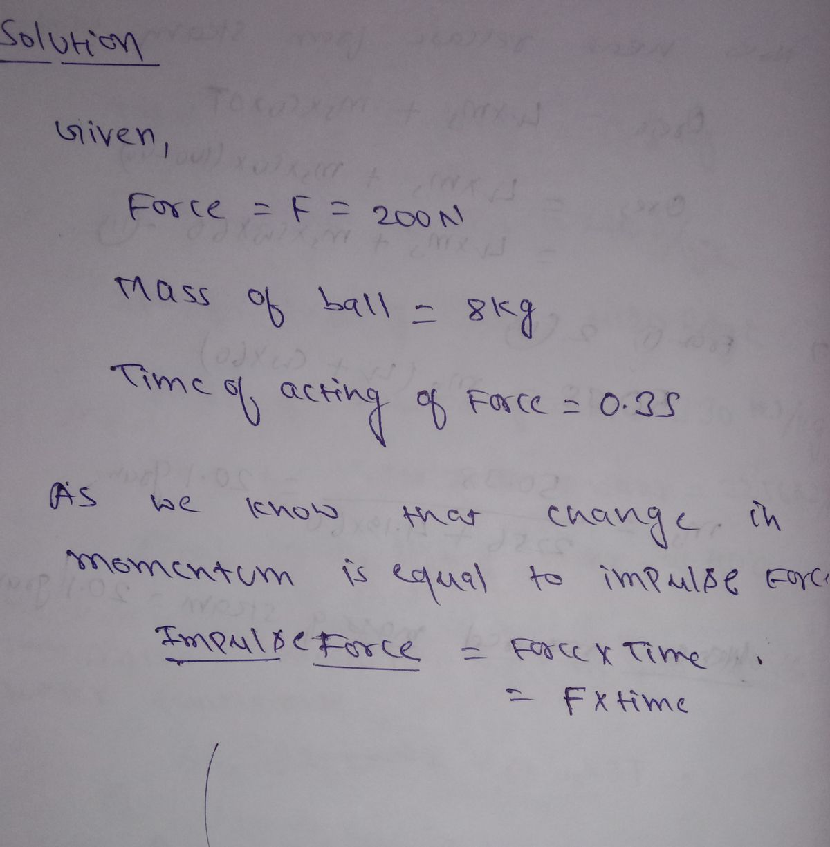 Physics homework question answer, step 1, image 1