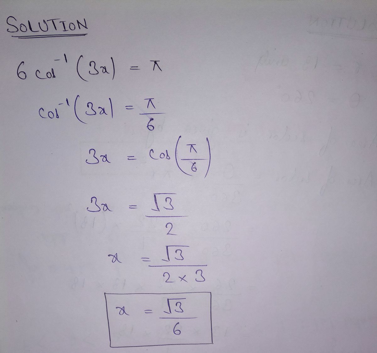 Trigonometry homework question answer, step 1, image 1