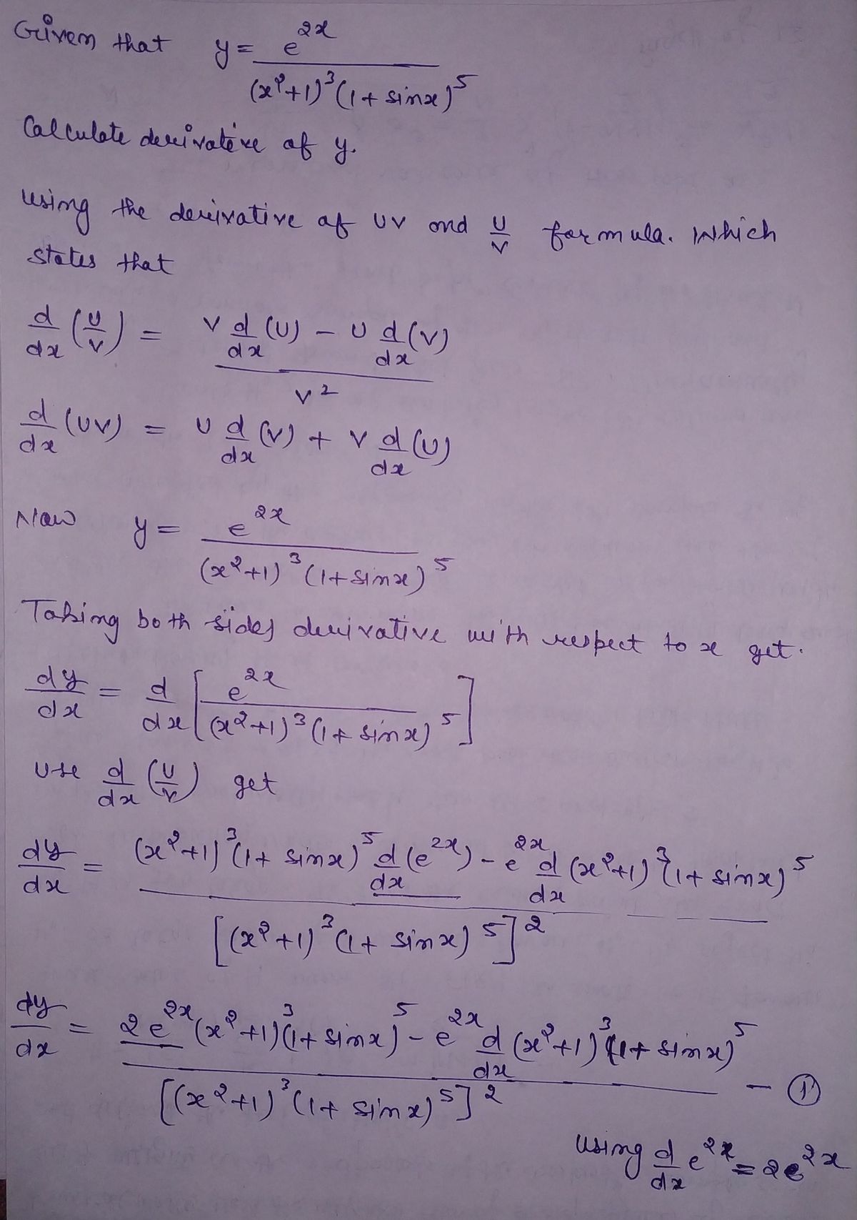 Calculus homework question answer, step 1, image 1