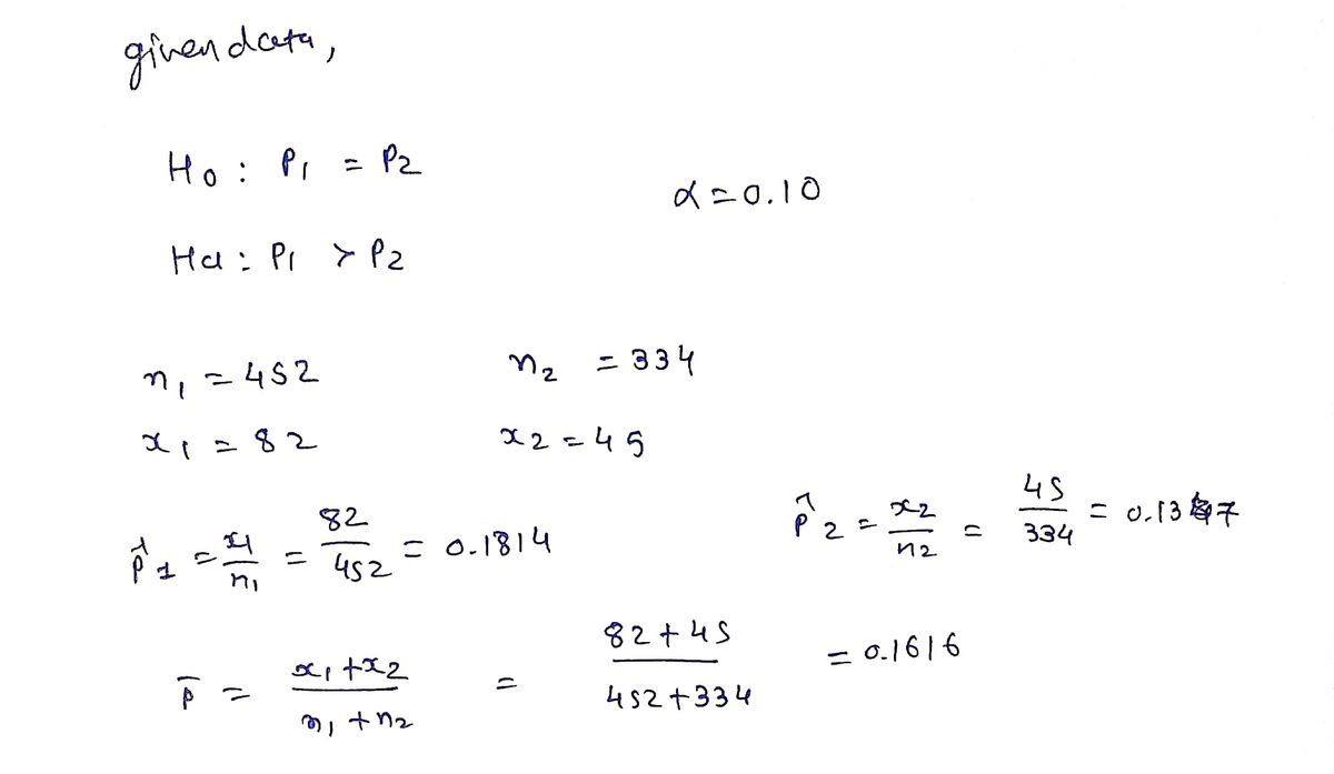 Statistics homework question answer, step 1, image 1