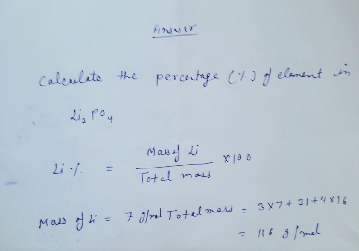 Chemistry homework question answer, step 1, image 1