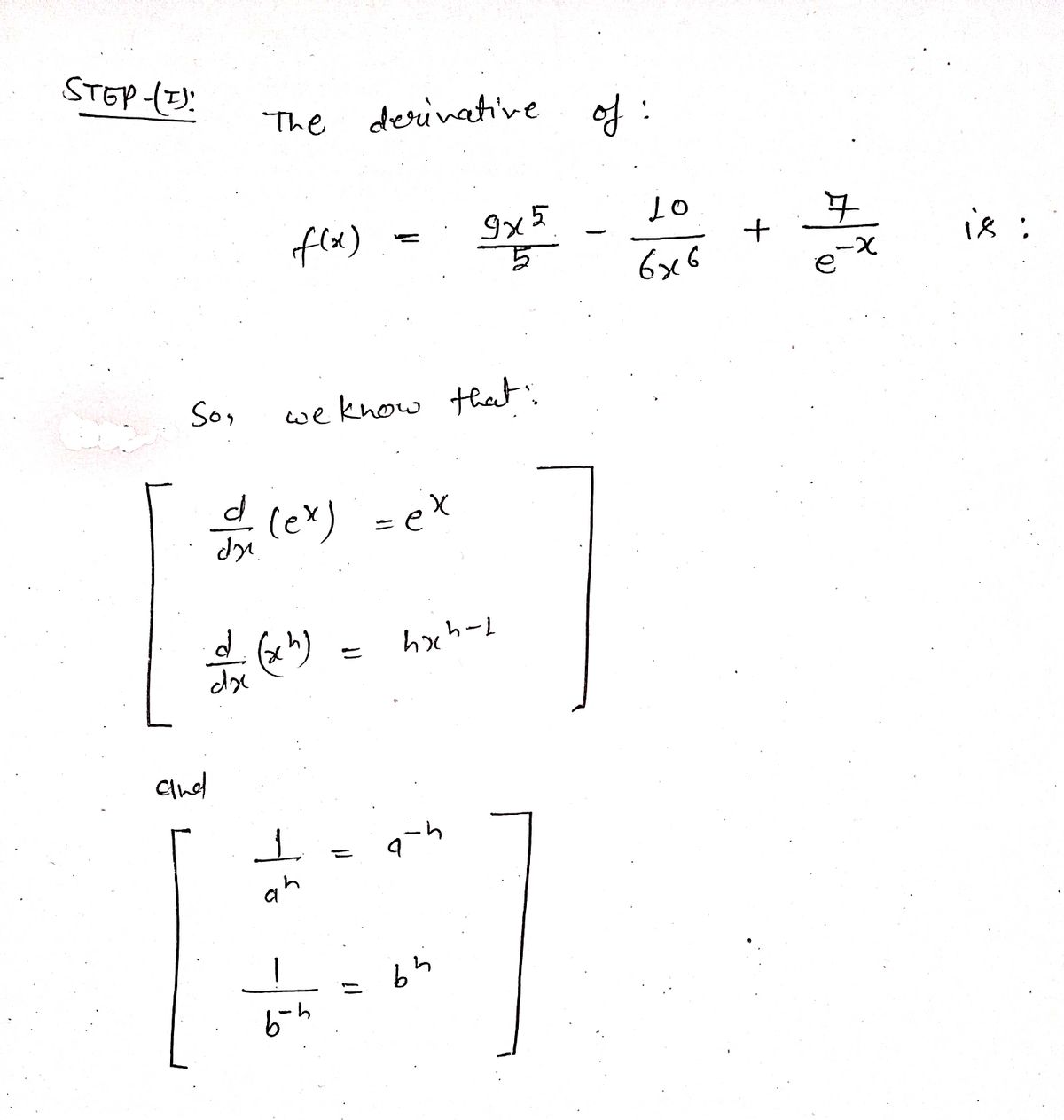 Calculus homework question answer, step 1, image 1