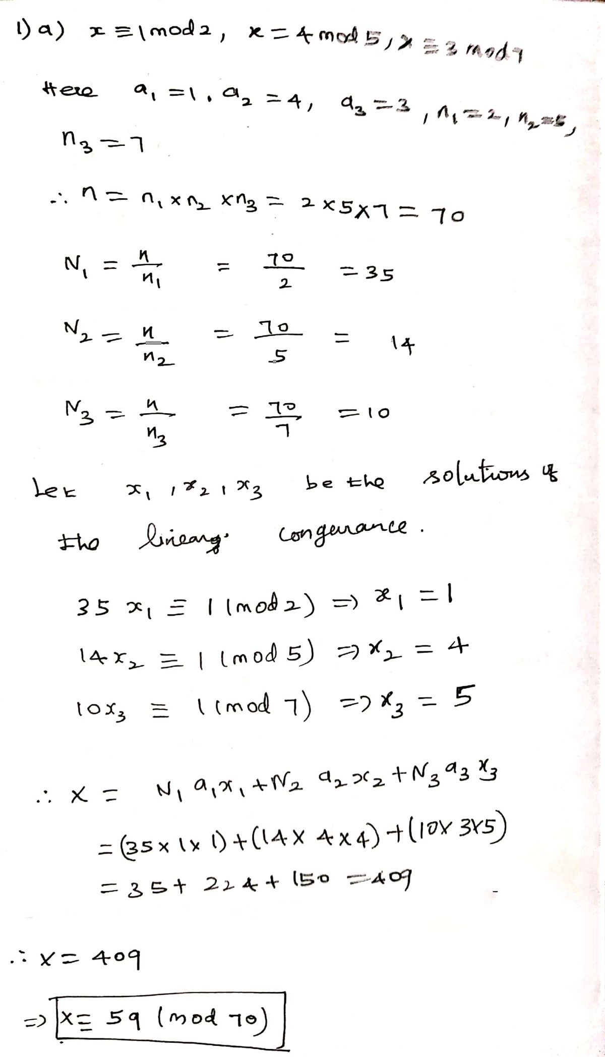 Advanced Math homework question answer, step 1, image 1