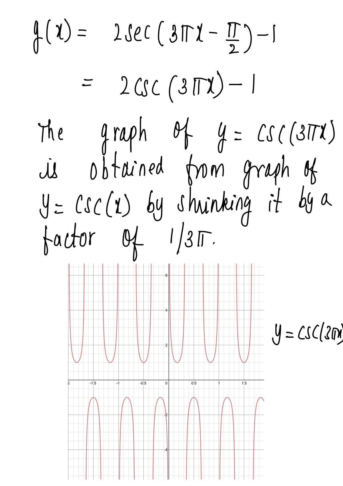 Calculus homework question answer, step 1, image 1