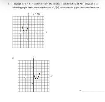 Answered: 5. The graph of y = f(x) is shown… | bartleby