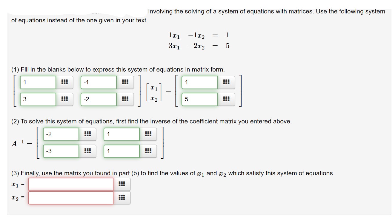 Answered: Involving The Solving Of A System Of… | Bartleby