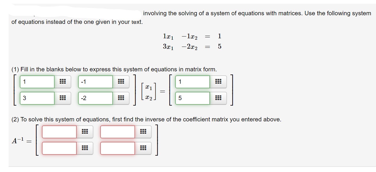 Answered: Involving The Solving Of A System Of… | Bartleby