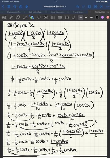 Answered 2 Sinx Cos²x Bartleby