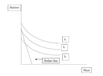 Burritos
Budget line
13
I₂
I₁
Pizza