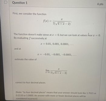 Answered: First, We Consider The Function And At… | Bartleby