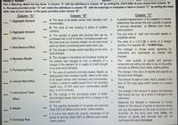 Name/.D. Number:
Part 2. Matching: Match the Key terms in Column "A" with the definitions in Column "B" by writing the block letter of your choice from Column "B"
in the space provided under "A" and match the definitions in column "B" with the meanings or examples or facts in column "C" by writing the lower
letter case of your choice in the space provided under column "B".
Section:
Column "A"
Column "B"
Column "C"
A pictorial representation of the negative or inverse
relationship that shows the total quantity of goods
& services demanded at different price levels,
ceteris paribus.
A. The value of all assets owned, both monetary and
nonmonetary.
a.
1. Aggregate Demand
B. The price of one currency in terms of another
2. Aggregate Demand
currency.
b.
The sum total of cash and non-cash assets or
C. The quantity of goods and services that can be
purchased with a unit of money. Purchasing power and
the price level are inversely related: As the price level
goes up (down), purchasing power goes down (up).
D. The change in foreign sector spending as the price d.
level changes.
(AD) Curve
properties owned.
The price of a U.S.D.($) in terms of a foreign
currency. For example: $1 = 16 MXN Peso.
The changes in private sector spending by
consumers and businesses as interest rate
C.
3. Real Balance Effect
changes.
E. The changes in household and business buying as
the interest rate changes (in turn, a reflection of a
change in the demand for or supply of credit brought
on by price level changes).
F. The value of a person's monetary assets. Wealth, as
distinguished from monetary wealth, refers to the value
of all assets owned, both monetary and nonmonetary.
In short, a person's wealth equals his or her monetary
wealth (e.g., $1,000 cash) plus nonmonetary wealth
(e.g., a car or a house).
G. The change in the purchasing power of dollar-
denominated assets that results from a change in the
price level.
4. Monetary Wealth
total quantity of goods and services
consumers are willing and able to buy in the entire
economy at different price levels, ceteris paribus.
The change in the value of imports and exports as
the price level changes.
e.
The
5. Purchasing Power
f.
The amount of cash on hand, that is, wealth in the
g.
form of "the most liquid asset" known to a human
being.
6. Interest Rate Effect
The change in the amount of goods and services
that money can buy as a result of changes in the
price level.
Measures the strength or weakness of money
based on the amount of goods & services money
can buy that depends on the level of prices in the
economy. As the price level rises (falls), the
amount of goods and services that can be
purchased decrease (increase).
h.
7. International Trade
Effect
i.
H. The quantity demanded of all goods and services
(Real GDP) at different price levels, ceteris paribus.
I. A curve that shows the quantity demanded of all
goods & services (Real GDP) at different price levels,
ceteris paribus.
8. Wealth
9. Exchange Rate
