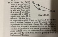 Answered: As Shown In Figure P8.20, A Green Bead… | Bartleby