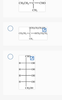 CH;CH,-Ç-CHO
CH;
CH,CH,CH,CH
CH;CH,-
-OCH,CH,CH;
CH3
CHO
HO-
HO
HO
HO
CH,OH
