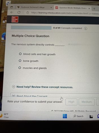 Answered: Multiple Choice Question The Nervous… | Bartleby