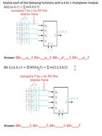 Answered: Realize each of the following functions… | bartleby