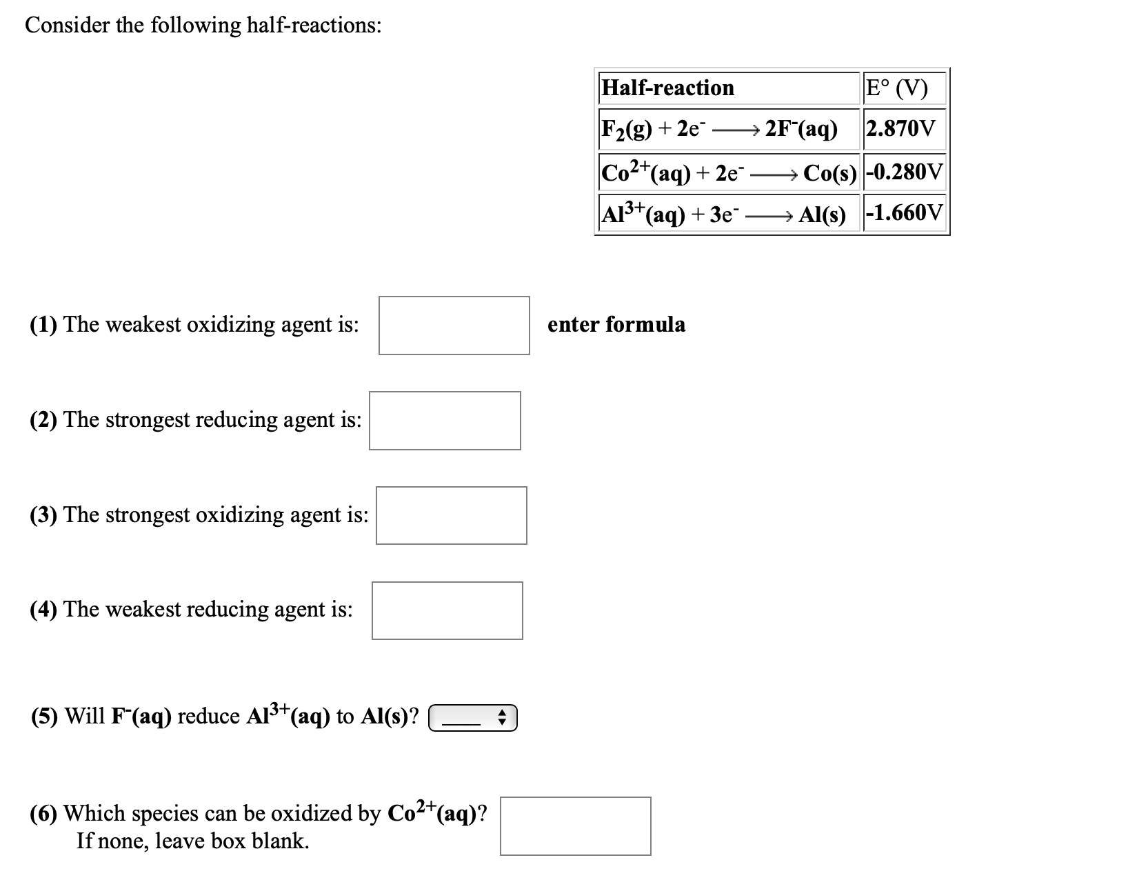 answered-consider-the-following-half-reactions-bartleby