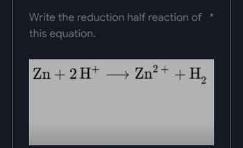 Answered: Write the reduction half reaction of… | bartleby