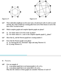 ii) For which values of r, s and tis the complete tripartite graph Kst planar?
