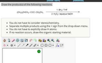 Answered: [Review Topics] Draw the product(s) of… | bartleby