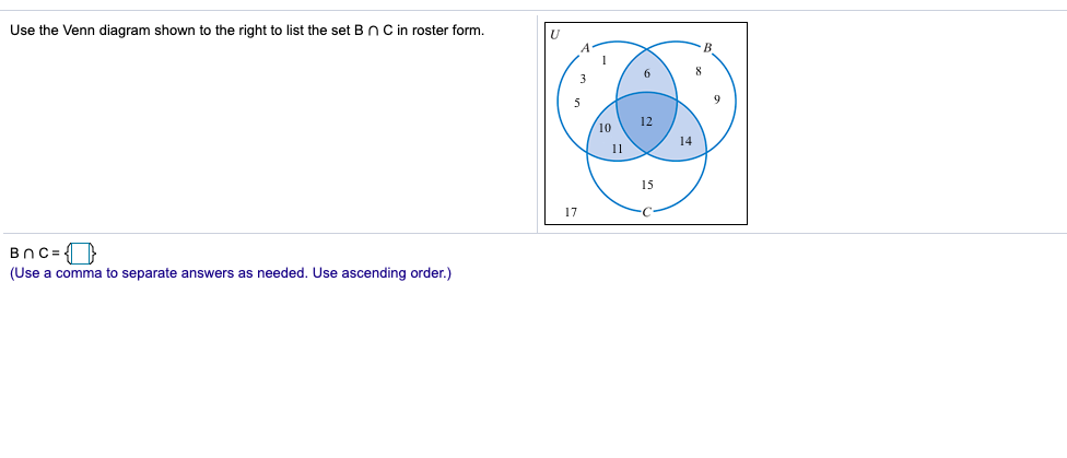 Answered: Use The Venn Diagram Shown To The Right… | Bartleby