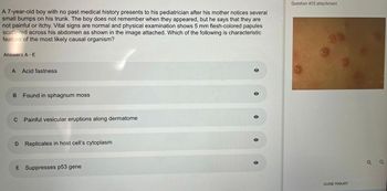 Answered: A 7-year-old boy with no past medical… | bartleby