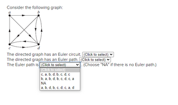 Answered: Consider The Following Graph: B A D The… | Bartleby