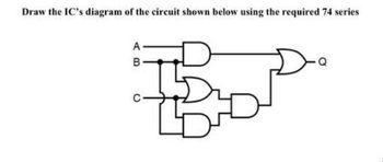 Answered: Draw the IC's diagram of the circuit… | bartleby