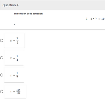 3 x 7 )= 5 x 1 )- 4x comprobación