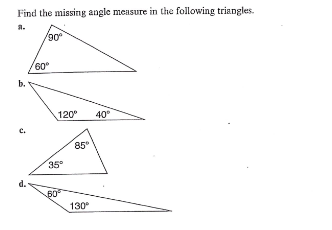 How To Calculate The Missing Angle In a Triangle 