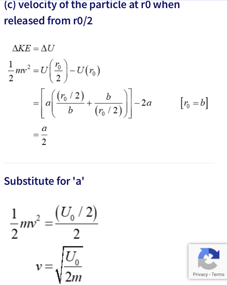 Answered: 1995M2. A Particle Of Mass M Moves In A… | Bartleby