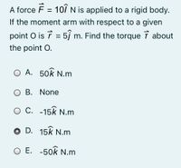 Answered: The Torque T | Bartleby