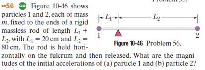 Answered: 56 O Figure 10-46 Shows Particles 1 And… | Bartleby