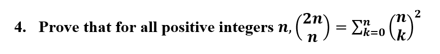 2
Lk=0
4. Prove that for all positive integers n,
п
