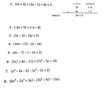 8x 1 )( x 7 2x 3 )( 4x 5