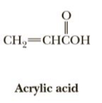 Answered: CH,=CHCOH Acrylic acid | bartleby