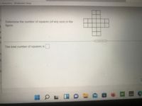 5 characters. (Protected View)
Determine the number of squares (of any size) in the
figure.
.....
The total number of squares is
