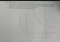 O) In Figure show the fatigue curve for a metal.
a) If a sample was taken from this material with diameter 5mm and tested on
fatigue device under constant load 29,4 N far 125.2 mm from the specimen.
Find the critical number of cycle in revolution ?
b) Find the endurance limit for this material.
500
(ee
200
leo
4.
6 7
2.
No.of cycles (logM)
stress N/mm
