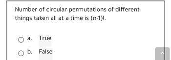 Answered: Number of circular permutations of… | bartleby